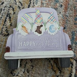 Easter Gnome Truck Party Decoration